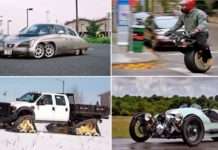 Автомобілі з дивними колесами