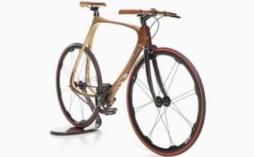 Ексклюзивний велосипед ручної збірки з дерева і карбону