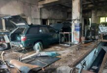 В ліді сто згоріла разом з автомобілями, які знаходилися всередині на ремонті